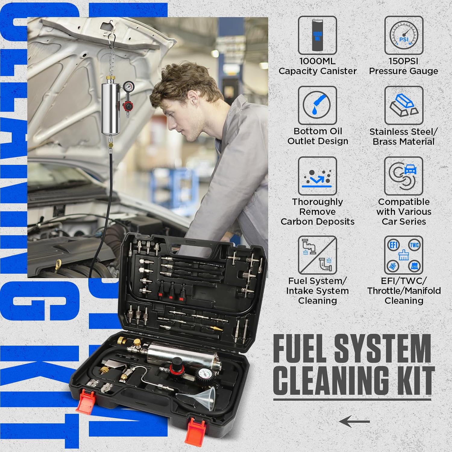 CMTOOL Fuel Injector Cleaner Kit